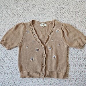 Heartloom Knit Tan Cardigan